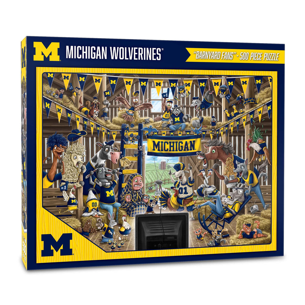 YouTheFan NCAA Michigan Wolverines “A Read Barnburner” 500 Puzzle