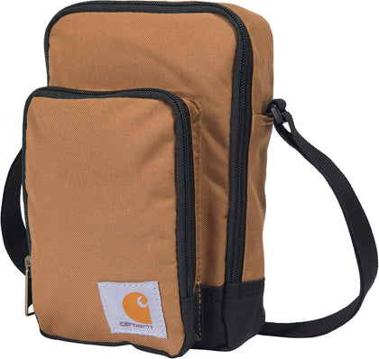 Carhartt Crossbody Zip Bag, Durable, Adjustable Crossbody Bag with Zipper Closure for Men and Women, Carhartt Brown
