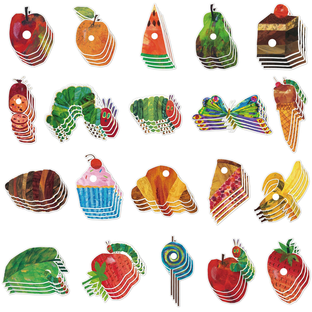 Andi Cppss 86pcs Back to School Caterpillar Book Bulletin Board Set Caterpillar Book Cutouts for Back to School Bulletin