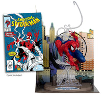 McFarlane Toys Marvel Spider-Man Escala 1:6 con Escena y Comic (The Amazing Spider-Man #301)