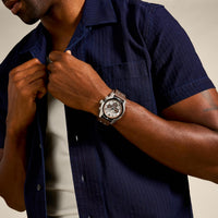 Reloj Fossil Men's Watch, Coachman Quartz Stainless Steel and Chronograph Leather Watch for Men