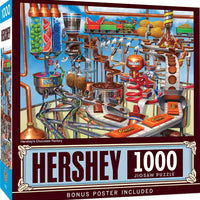 MasterPieces 1000 Piece Jigsaw Puzzle for Adults, Family, Or Youth - Hershey's Chocolate Factory - 19.25"x26.75"
