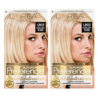 L'Oreal Paris Superior Preference Fade-Defying + Shine Permanent Hair Color, Extra Light Natural Blonde, Pack of 2, Hair