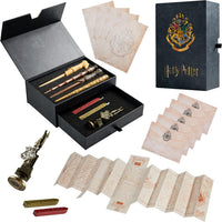 Harry Potter Gifts Writing Set with Wand Pens Stationery Box for Boys Girls Teens Kids Adults with Marauders Map Envelop