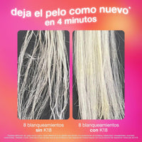 K18 Mascarilla Molecular Capilar Sin Enjuague, Repara el Cabello Seco o Dañado, Revierte el Daño Capilar por Decoloración, Color, Servicios Químicos y Calor