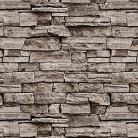 Jeweluck Faux Stone Wallpaper Peel and Stick Brick Wallpaper 17.7”×787.4”