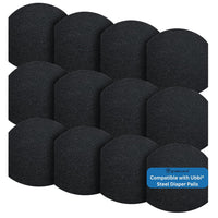 Greenland® 12-Pack Carbon Filter Refills Compatible with Ubbi® Diaper Pail – Activated Charcoal Odor Absorbing Pads, Lon