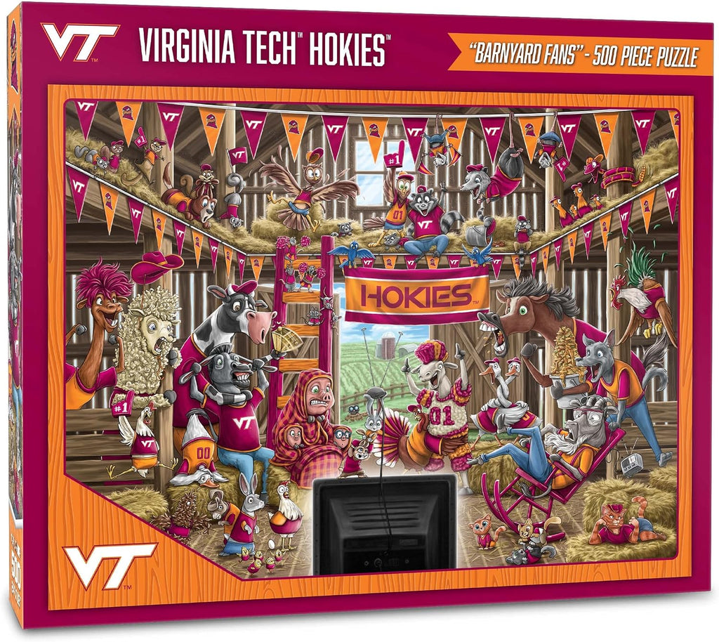 YouTheFan NCAA Virginia Tech Hokies “A Read Barnburner” 500 Puzzle