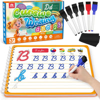 Coogam Magic Practice Copybook for Kids Age 3-12, Dry-Erase Writing Practice Book - Cursive Handwriting Aid With Alphabe