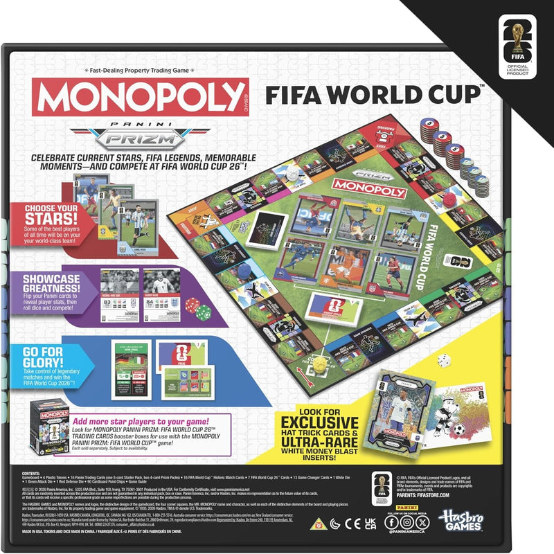 Monopoly Panini Prizm: FIFA World Cup Game I Soccer Board Game
