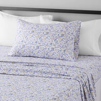 Amazon Basics Lightweight Super Soft Easy Care Wrinkle Free Breathable Brushed Microfiber 3 Piece Bed Sheet Set with 14-