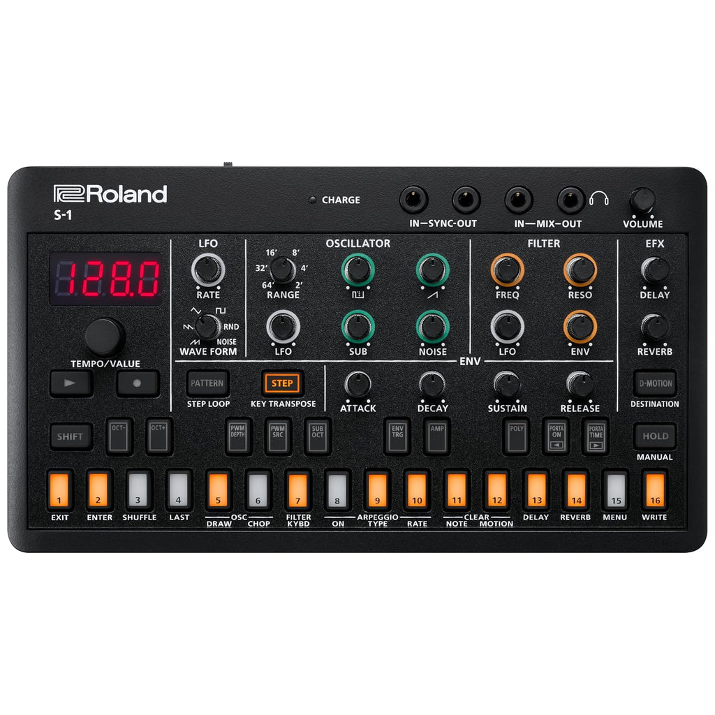 Roland AIRA Compact S-1 Tweak Synth | Ultra-Portable Micro Polysynth with Advanced Tools | D-Motion Sound Control