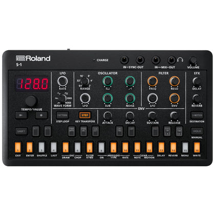 Roland AIRA Compact S-1 Tweak Synth | Ultra-Portable Micro Polysynth with Advanced Tools | D-Motion Sound Control