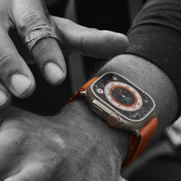 Renewed Apple Watch Ultra [GPS + Cellular 49mm] Titanium Case with Orange Alpine Loop, Large (Renewed)