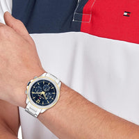 Tommy Hilfiger Men's Multifunction Quartz Watch, Stainless Steel Bracelet 46mm