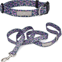Lucky Love Dog Collar and Leash Set for Large Dogs Cute – Primrose, Large