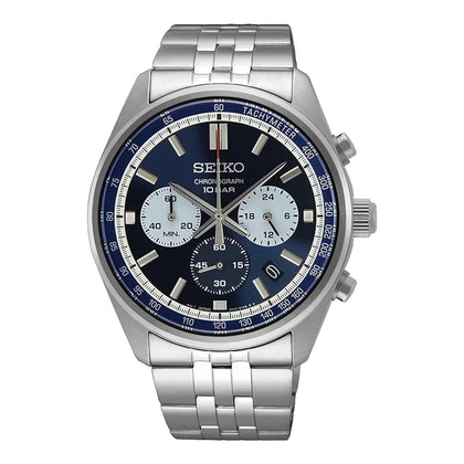 Seiko Chronograph Quartz Blue Dial Men's Watch SSB427