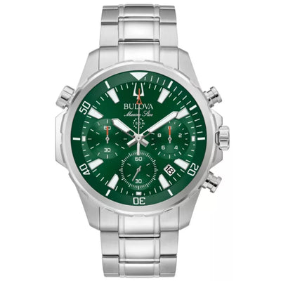 Bulova Marine Star 96B396 Cronógrafo - Esfera Verde 43mm
