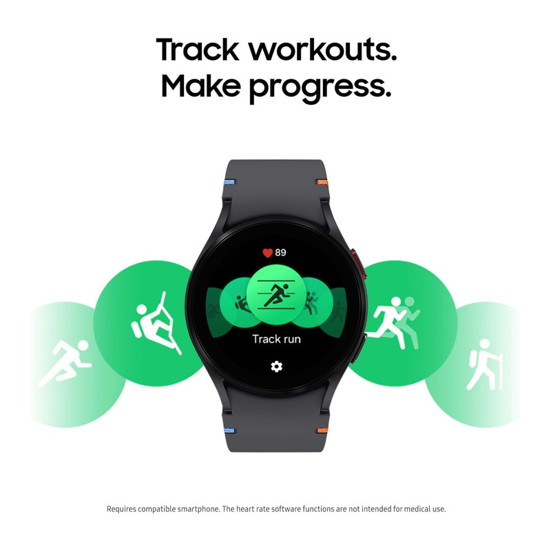 SAMSUNG Galaxy Watch FE - Reloj Inteligente Bluetooth AI de 4 cm con Seguimiento de Fitness Sensor BIA HR Personalizado Cardíaco Sueño 2024