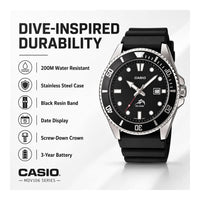 Casio MDV106 Reloj Unisex Analógico con Caja de Acero Inoxidable, Banda de Resina y Resistencia al Agua 200M