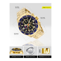 Reloj Invicta Specialty para hombres, cronógrafo, acero inoxidable con dial texturizado, estilo moderno y elegante