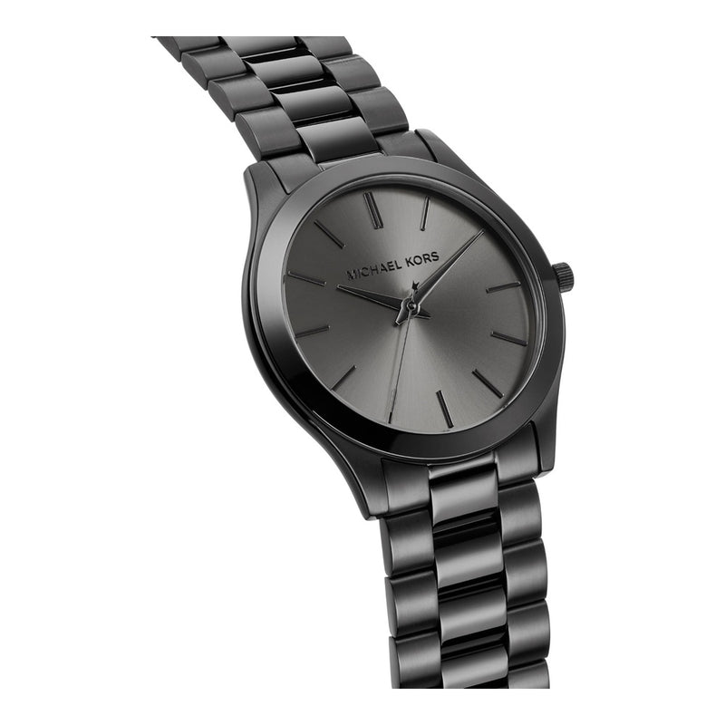 Michael Kors Reloj de gran tamaño Slim Runway, acero inoxidable para hombre, sofisticado y resistente al agua