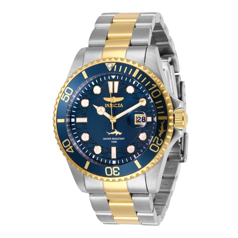 Invicta Pro Diver Reloj de cuarzo para hombre con correa de acero inoxidable en dos tonos, modelo 30021