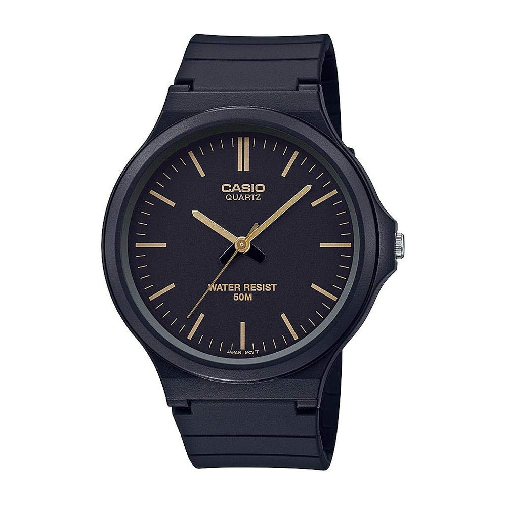 Casio MW240 Series, reloj de cuarzo para hombre con caja grande de resina, fácil de leer, resistente al agua, batería de 3 años