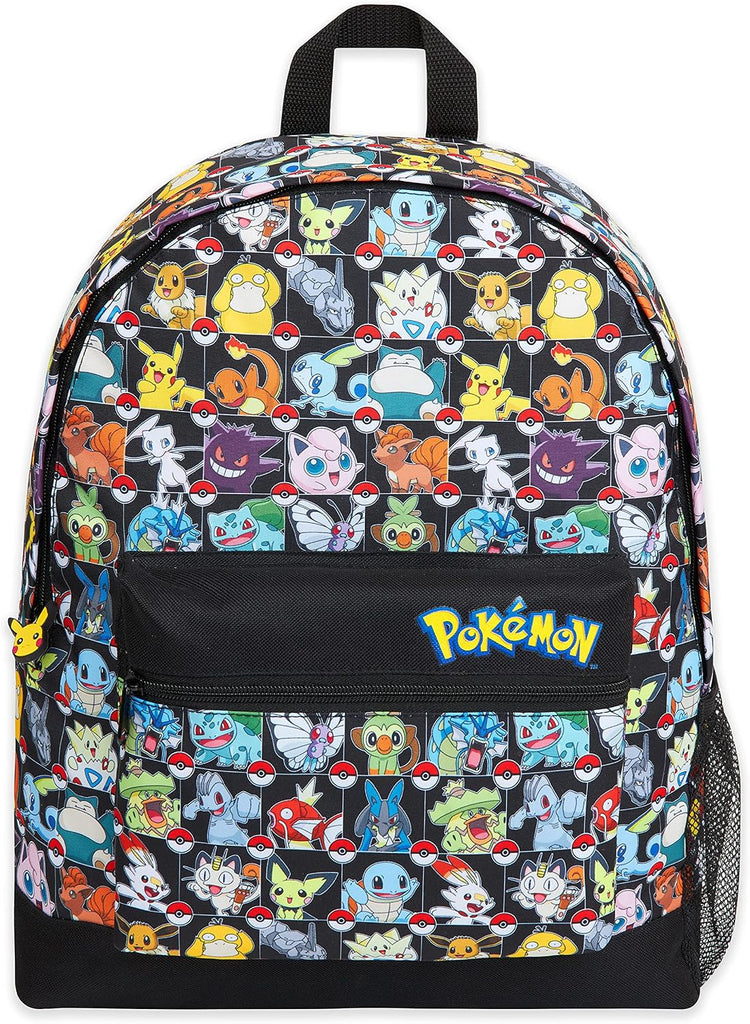 Pokemon Backpack for Kids Teens Boys Girls, Pikachu Anime Backpacks, Bag for Daycare Sports Vacation Travel, School Gift (Multi AOP)