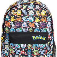 Pokemon Backpack for Kids Teens Boys Girls, Pikachu Anime Backpacks, Bag for Daycare Sports Vacation Travel, School Gift (Multi AOP)