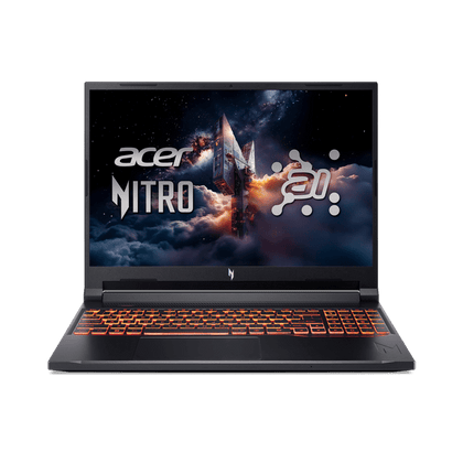 Acer Nitro V 16 AI WUXGA (1920 x 1200) IPS 180Hz Gaming Laptop AI PC, AMD Ryzen 5 240 Processor, NVIDIA® GeForce RTX™ 5050 8GB GDDR7 VRAM, 16GB RAM, 512GB SSD, Obsidian Black