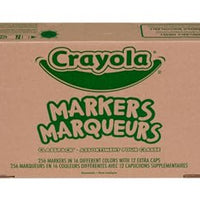 Crayola Broad Line Markers Classpack (256 Ct), Bulk Markers for Kids, Art Supplies for School, Classroom Must Haves, Preschool & Kindergarten Supplies