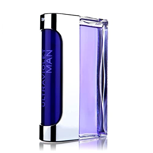Paco Rabanne Ultraviolet Perfume For Men - Woody Oriental Fragrance - Opens With Notes Of Mint And Spicies - Blended With Amber And Vetiver - Long Lasting Scent - Eau De Toilette Spray - 3.4 Oz