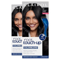 Clairol Root Touch-Up by Nice'n Easy Permanent Hair Dye, 2 Black Hair Color | 100% Gray Coverage | Easy Brush Applicatio