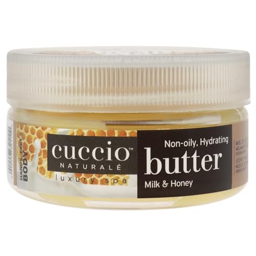 Cuccio Naturale Butter Babies - Ultra-Moisturizing, Renewing, Smoothing Scented Body Cream - Deep Hydration For Dry Skin Repair - Formulated With All Natural Ingredients - Milk & Honey - 1.5 Oz