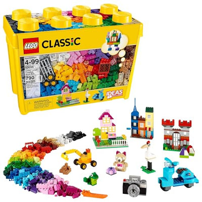 LEGO Classic Large Creative Brick Box 10698 Building Set, Toy Storage Solution for Home or Classrooms, Interactive Build