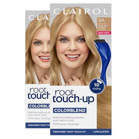 Clairol Root Touch Up Permanent Hair Dye, 9A Light Ash Blonde, Pack of 2