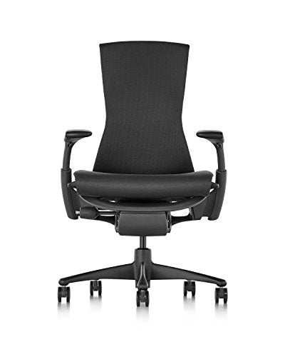 Herman Miller Embody Ergonomic Office Chair | Fully Adjustable Arms and Carpet Casters | Black Rhythm