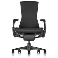 Herman Miller Embody Ergonomic Office Chair | Fully Adjustable Arms and Carpet Casters | Black Rhythm