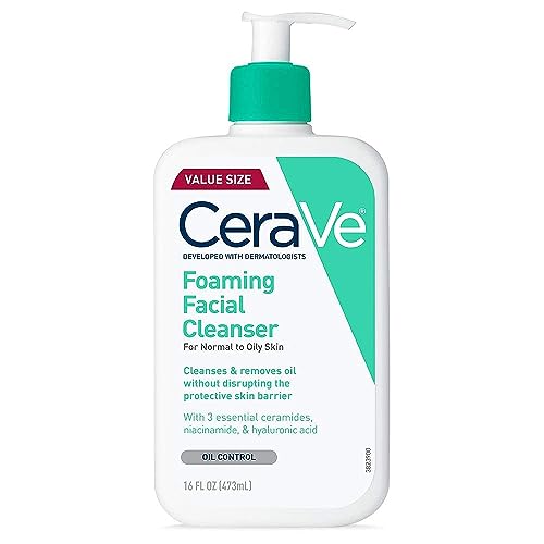 CeraVe Foaming Facial Cleanser, Face Wash for Oily Skin, 16fl oz