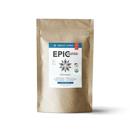 Sprout Living Plant Based Protein & Superfoods Powder, Original, Unflavored | Organic Protein Powder, Vegan, Non Dairy, Non-GMO, Gluten Free, Sugar Free, Perfect Keto Drink Mix (5 lb)