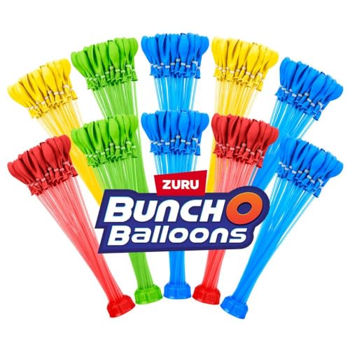 Original Bunch O Balloons Multi-Colored 330+ Rapid-Filling Self-Sealing Water Balloons (Amazon Exclusive 10 Pack) by ZUR