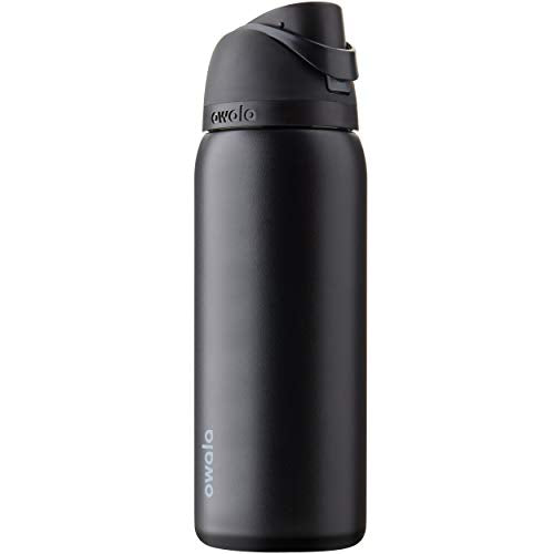 Owala FreeSip Stainless Steel Water Bottle 32 oz Very, Very Dark