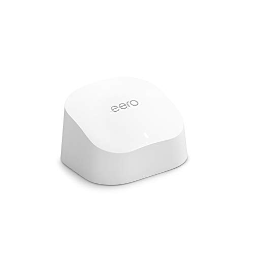 Amazon eero 6 mesh wifi add-on extender - Add up to 1,500 sq. ft. of Wi-Fi 6 coverage. Required eero mesh wifi system no