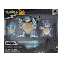 Figura de Colección Pokemon Select Evolution Squirtle 3 Pack