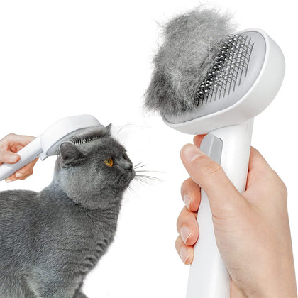 Cepillo para Gatos con Botón Removedor