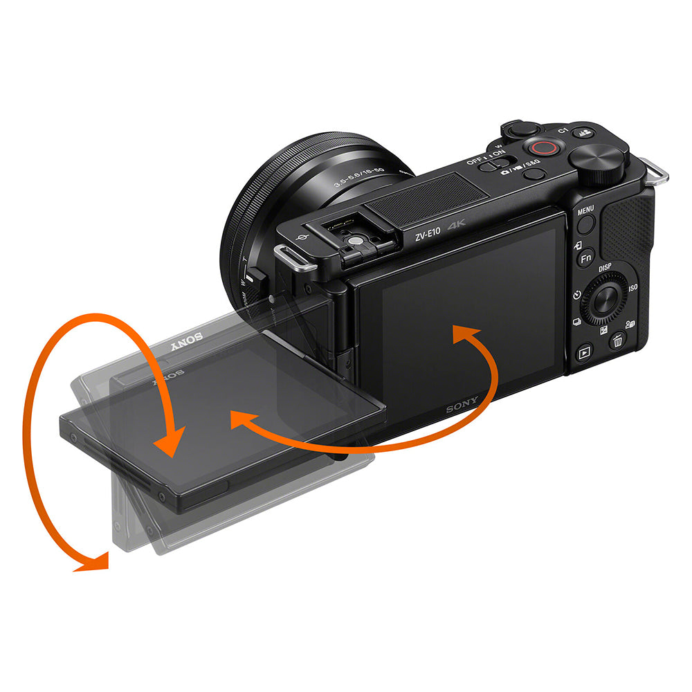 Cámara Sony Alpha ZV-E10 Mirrorless con Lente 16-50mm Black