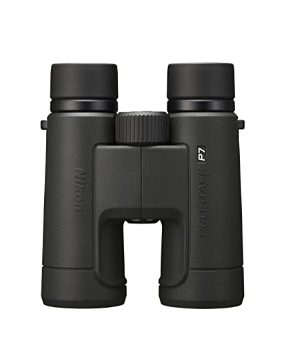 Nikon PROSTAFF P7 8x42 Binocular | Waterproof, fogproof, rubber-armored Full-Size Binocular, oil & water repellent coating & locking diopter | Official Nikon USA Model