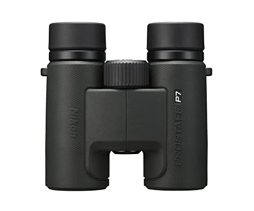 Nikon PROSTAFF P7 10x30 Binocular | Waterproof, fogproof, rubber-armored compact Binocular, oil & water repellent coating & locking diopter | Official Nikon USA Model