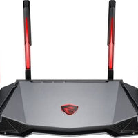 MSI Radix AXE6600 WiFi 6E Tri-Band Gaming Router, AI QoS, RGB, 1.8GHz Quad-Core Processor, MU-MIMO, Tri Band Gigabit Wireless, 8-Stream, High Speed Long Range Gaming Router